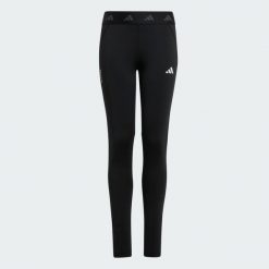 Legginsy TECHFIT. Białe legginsy długie sportowe Adidas, bez wzorów, z materiału, techfit (adidas). Za 149.00 zł.