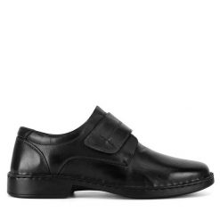 Półbuty Go Soft. Czarne eleganckie półbuty GO SOFT, bez wzorów, bez obcasa, bez zapięcia. Za 183.99 zł.