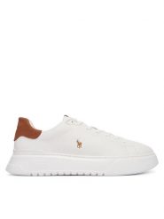 Polo Ralph Lauren Sneakersy RLite Court Tumbled 809P07170001 Biały. Białe buty sportowe casual Polo Ralph Lauren, bez wzorów, ze skóry, bez zapięcia. Za 659.99 zł.