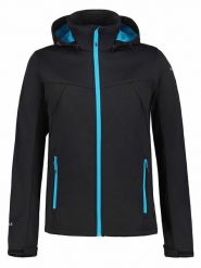 Icepeak Kurtka softshellowa "Biggs" w kolorze błękitno-czarnym rozmiar: 46. Czarne kurtki outdoor i hardshell Icepeak, s, bez wzorów, bez kaptura. Za 168.06 zł.