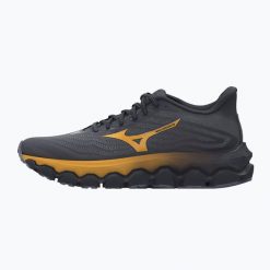 Buty do biegania męskie Mizuno Wave Horizon 8 blue. Niebieskie buty do biegania Mizuno, bez wzorów, bez zapięcia, do biegania, mizuno wave. Za 549.99 zł.