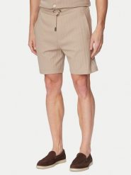 JOOP! Szorty materiałowe Juanito 30104273 Brązowy Regular Fit. Brązowe szorty JOOP!, l, bez wzorów, z bawełny. Za 479.99 zł.