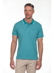 The Time of Bocha Koszulka polo w kolorze turkusowym rozmiar: XL. Niebieskie koszulki polo The Time of Bocha, xl, bez wzorów, z bawełny, bez kołnierzyka, bez ramiączek. Za 104.99 zł.