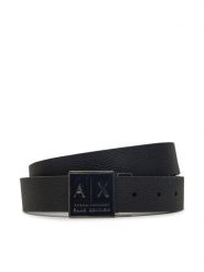 Armani Exchange Pasek Męski XM001005 AF13929 UB101 Granatowy. Niebieskie paski Armani Exchange, bez wzorów, ze skóry. Za 239.99 zł.