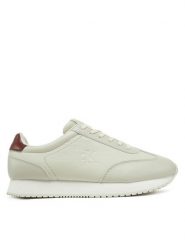 Calvin Klein Jeans Sneakersy Runner Laceup Tc YM0YM01187 Beżowy. Brązowe buty sportowe casual Calvin Klein Jeans, bez wzorów, z jeansu, bez zapięcia. Za 249.99 zł.