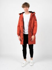 Pepe Jeans Kurtka "Jaden Parka" | PM402595 | Jaden | Mężczyzna | Pomarańczowy. Brązowe kurtki Pepe Jeans, l, bez wzorów, z bawełny, bez kaptura. W wyprzedaży za 729.00 zł.