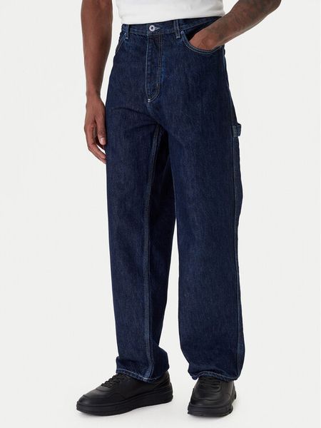 HUGO Jeansy Carpenter 50553473 Granatowy Baggy Fit. Niebieskie jeansy Hugo, m. Za 569.99 zł.