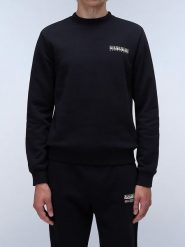 Napapijri Bluza w kolorze czarnym rozmiar: XS. Czarne bluzy Napapijri, xs, bez wzorów, bez kaptura. Za 119.40 zł.