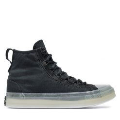 Trampki Converse. Czarne trampki Converse, bez wzorów, bez zapięcia. Za 419.99 zł.