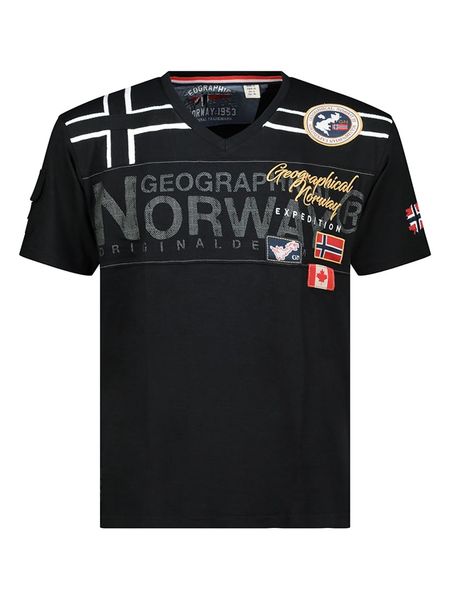 Geographical Norway Koszulka "Jaradock" w kolorze czarnym rozmiar: M. Czarne bezrękawniki Geographical Norway, m, bez wzorów, z bawełny, bez kołnierzyka, bez ramiączek. Za 68.95 zł.