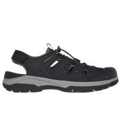 Sandały Skechers Menard M 205113 Blk czarne. Czarne sandały z syntetyku, bez zapięcia. Za 531.42 zł.