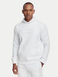 Beverly Hills Polo Club Bluza M6340T Biały Regular Fit. Białe bluzy Beverly Hills Polo Club, m, bez wzorów, z bawełny, bez kaptura. Za 296.99 zł.