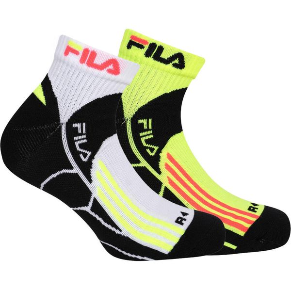 Fila 2-pack skarpety quarter do biegania biały/żółty-fluo 39-42. Zielone skarpety Fila, bez wzorów. Za 138.99 zł.