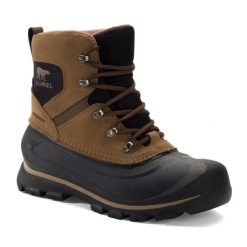 Buty trekkingowe męskie Sorel Buxton Lace. Czarne buty trekkingowe Sorel, bez wzorów, bez zapięcia. Za 598.99 zł.