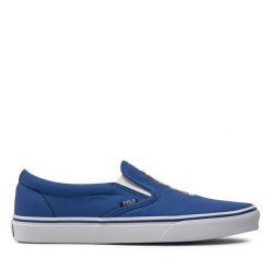 Tenisówki Polo Ralph Lauren. Niebieskie trampki Polo Ralph Lauren, m, bez wzorów, bez zapięcia. Za 259.99 zł.