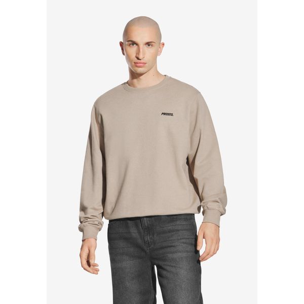 Bluza sportowa męska Prosto Subtle Logo bez kaptura. Brązowe bluzy bez kaptura Prosto., m, bez wzorów, bez kaptura. Za 214.99 zł.