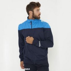 Kurtka z zamkiem Oversize DAKOTA w dużych rozmiarach. Niebieskie kurtki Legea, xl, bez wzorów, bez kaptura. Za 72.00 zł.