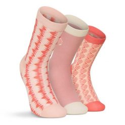 Skarpetki bawełniane 3-pak Lifestyle Siroko Monogram Pink. Czerwone skarpety SIROKO, bez wzorów, z bawełny. Za 75.00 zł.