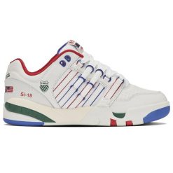 Sneakersy męskie K-swiss SI-18 INTERNATIONALC na co dzień białe (04440-107-M). Białe buty sportowe casual K-SWISS, bez wzorów, bez zapięcia. Za 379.00 zł.