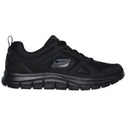 Buty męskie SKECHERS Track Scrolic. Niebieskie buty treningowe Skechers, bez wzorów. Za 219.99 zł.