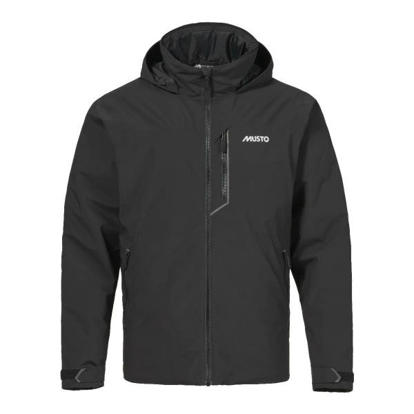 Kurtka wodoodporna Musto BR1 PL Midlayer. Czarne kurtki Musto, bez wzorów, bez kaptura. Za 938.00 zł.