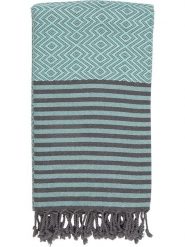 Samimi Chusta hammam w kolorze miętowym - 180 x 100 cm rozmiar: onesize. Zielone szaliki Samimi, bez wzorów, z bawełny. Za 60.99 zł.