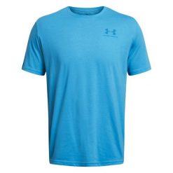 Męska Koszulka Sportowa. Niebieskie t-shirty sportowe Under Armour, bez wzorów, bez ramiączek, trekkingowe. Za 142.99 zł.