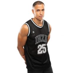 Męska koszulka koszykarska Lifestyle Siroko IBZ Pedrera Black. Czarne bezrękawniki SIROKO, m, bez wzorów, prążkowane, bez kołnierzyka, bez ramiączek. Za 126.00 zł.