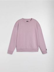Bluza crewneck comfort fit z domieszką bawełny - różowy. Czerwone bluzy bez kaptura Sinsay, l, bez wzorów, z bawełny, bez kaptura. Za 29.99 zł.