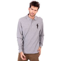 Koszulka polo w kolorze szarym. Koszulki polo marki Polo Club. W wyprzedaży za 169.95 zł.