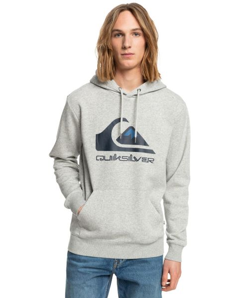 Bluza z kapturem dla Mężczyzn BIG LOGO Szary. Szare bluzy z kapturem Quiksilver, m, bez wzorów, z bawełny, z kapturem. Za 278.50 zł.