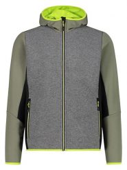 CMP Kurtka polarowa w kolorze szaro-zielonym rozmiar: 52. Szare kurtki CMP, bez wzorów, z polaru, bez kaptura. Za 244.22 zł.