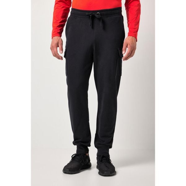 Męska Bojówki dresowe fitness nowoczesny krój do rozm. 7XL. Czarne joggery i bojówki JAY-PI, m, bez wzorów, z bawełny. Za 279.99 zł.