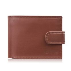 Portfel męski skórzany koniakowy RFID na prezent Paolo Peruzzi AL-16-CG. Brązowe portfele Paolo Peruzzi, bez wzorów, ze skóry. Za 59.00 zł.