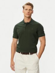 Beverly Hills Polo Club Polo P-SS26M-P42560 Zielony ciemny Regular Fit. Zielone koszulki polo Beverly Hills Polo Club, m, bez wzorów, z bawełny, bez kołnierzyka, bez ramiączek. Za 209.99 zł.