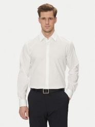 JOOP! Koszula 17 JSH-63Pierce 30044587 Biały Slim Fit. Białe koszule JOOP!, m, bez wzorów, z bawełny, bez kołnierzyka, bez ramiączek. Za 259.99 zł.