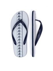 Kappa Japonki 371G1LW White - Blue Marine - Grey Lt Lead Kolorowy. Białe japonki Kappa, bez wzorów, z materiału. Za 49.99 zł.