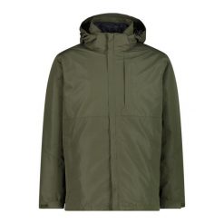 Kurtka z kapturem 3 w 1 CMP. Zielone kurtki CMP, bez wzorów, z kapturem. W wyprzedaży za 621.65 zł.