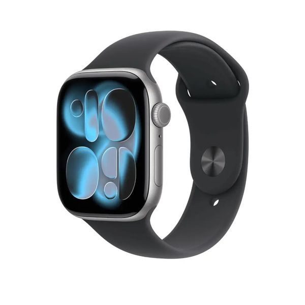 Zegarek Apple Seria 11 GPS Aluminium Szary Czosnkowy. Czarne, cyfrowe zegarki Apple. Za 3,121.40 zł.