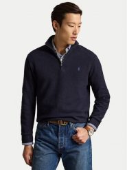 Polo Ralph Lauren Sweter 710B18060004 Granatowy Regular Fit. Niebieskie swetry rozpinane Polo Ralph Lauren, l, bez wzorów, z bawełny, bez kołnierzyka, bez ramiączek. Za 806.99 zł.