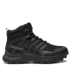 Trekkingi Inov-8. Czarne botki sznurowane Inov-8, bez wzorów, z gore-texu, bez obcasa, bez zapięcia. Za 779.99 zł.