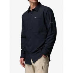 Koszula podróżnicza męska Columbia Silver Ridge Utility II LS Shirt. Czarne koszule Columbia, m, bez wzorów, bez kołnierzyka, bez ramiączek. Za 329.99 zł.