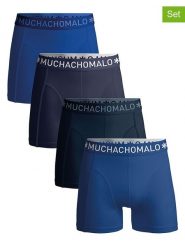 Muchachomalo Bokserki (4 pary) w kolorze niebiesko-granatowym rozmiar: XL. Niebieskie bokserki MUCHACHOMALO, xl, bez wzorów. Za 144.95 zł.
