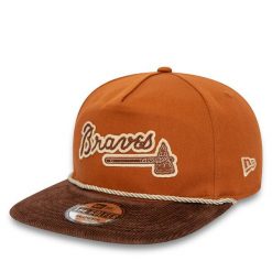 Czapka z daszkiem New Era. Brązowe czapki z daszkiem New Era, bez wzorów. Za 139.99 zł.