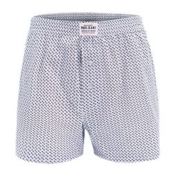 Bokserki Luźne, Majtki z Rozporkiem na Guziki, Męskie - Pako Jeans - Delikatny Wzór. Bokserki Pako Jeans, l, bez wzorów, z bawełny. Za 33.00 zł.