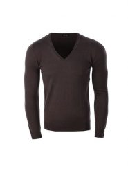 Antony Morato Sweter V-Neck | MMSW00215 | Mężczyzna | Brązowy. Brązowe swetry nierozpinane Antony Morato, m, bez wzorów, z dzianiny, bez kołnierzyka, bez ramiączek. W wyprzedaży za 89.00 zł.