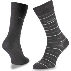 Zestaw 2 par wysokich skarpet męskich BOSS - Twopack Fine Stripe 50310460 012. Skarpety marki Boss. Za 89.00 zł.