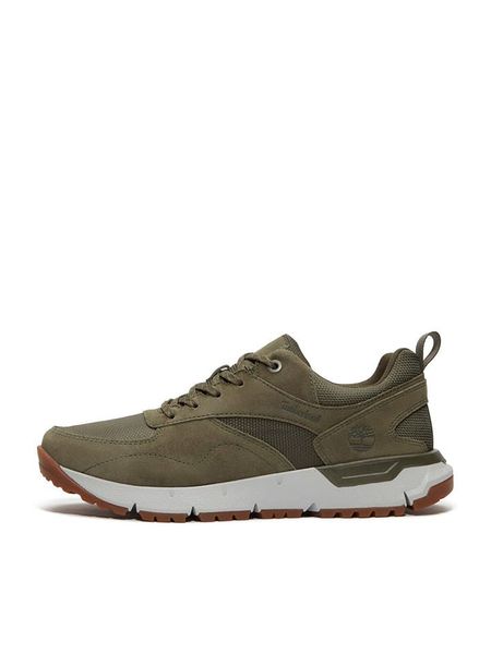 Timberland Skórzane sneakersy "Voyager Park" w kolorze khaki rozmiar: 44,5. Brązowe buty sportowe casual Timberland, bez wzorów, bez zapięcia. Za 320.63 zł.