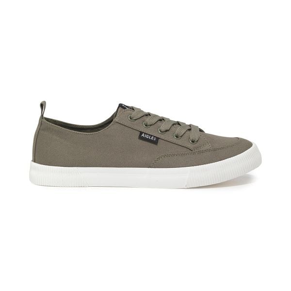 Niskie trampki z bawełny TAMARIX khaki. Zielone trampki AIGLE, s, bez wzorów, bez zapięcia. Za 302.75 zł.