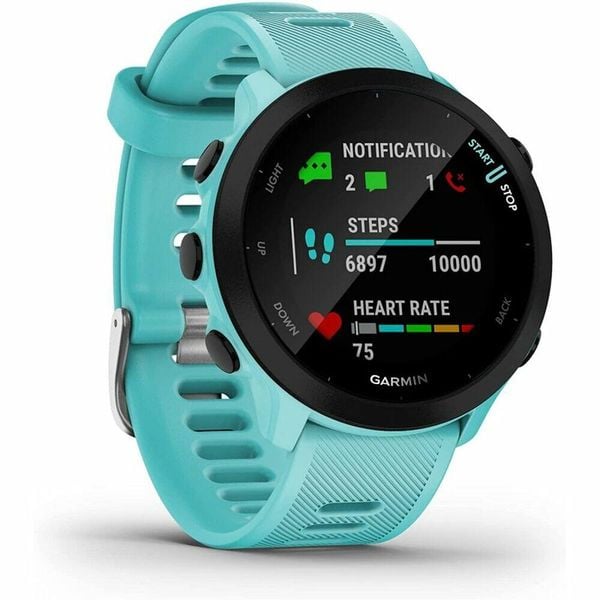 Dorosły Zegarek Sportowy Wodoszczelny Garmin Forerunner 55. Niebieskie zegarki GARMIN. Za 896.00 zł.